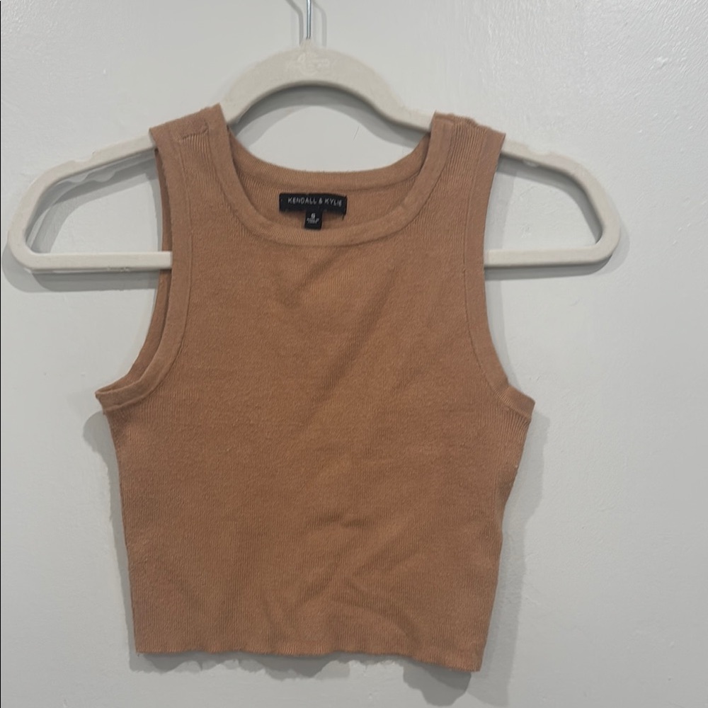 Kendall & Kylie Tan Sleeveless Top